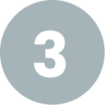 Number three in gray circle